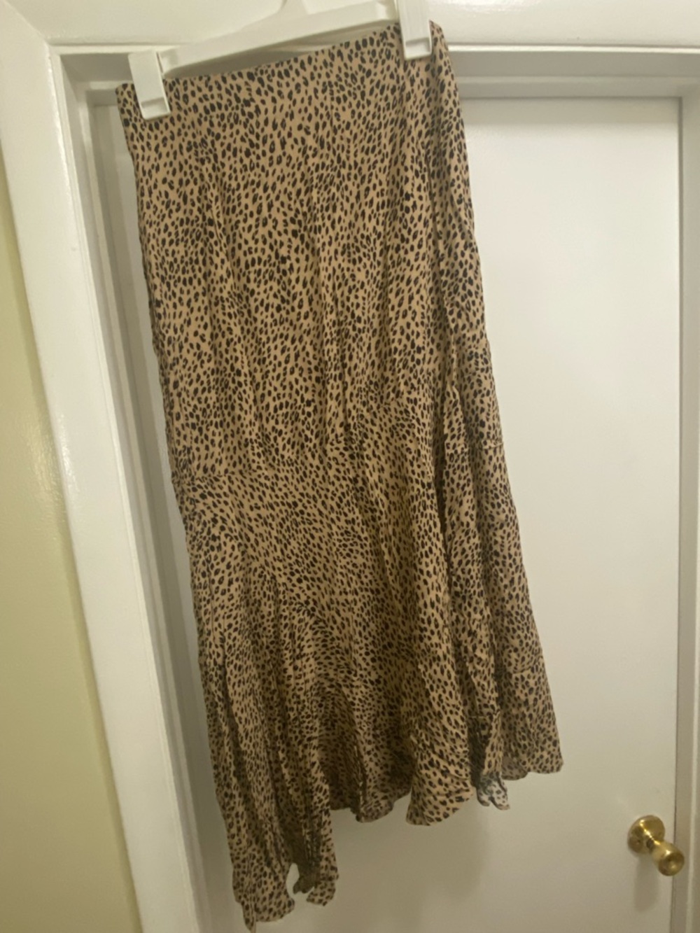 Cotton On Leopard Print Maxi Skirt - Tan and Black